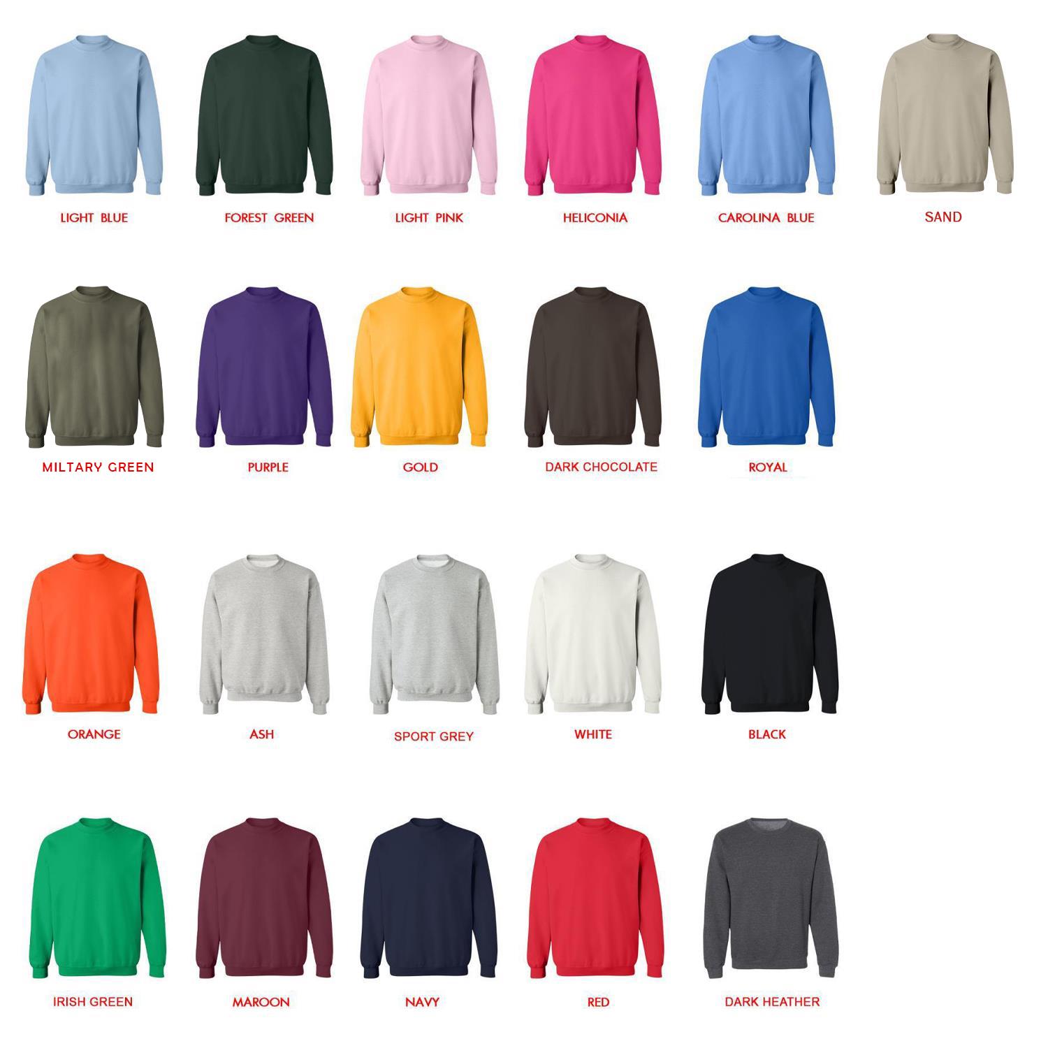 sweatshirt color chart - One Piece UK Shop