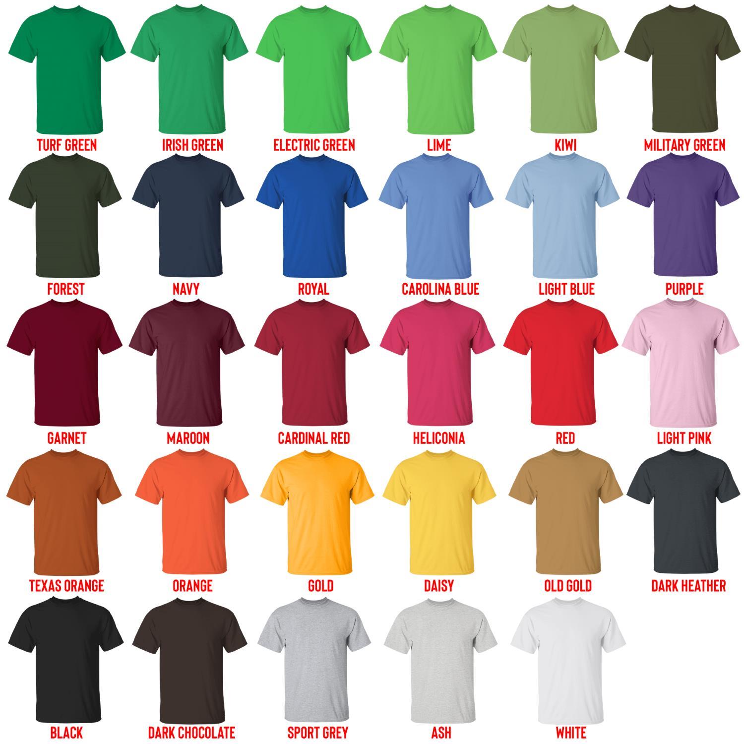 t shirt color chart - One Piece UK Shop