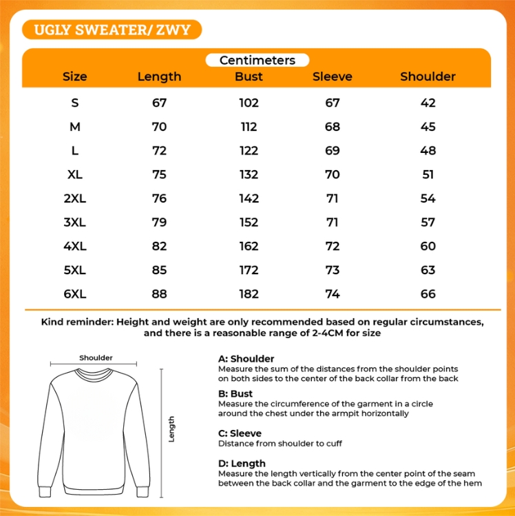 3D UGLY SWEATER - One Piece UK Shop